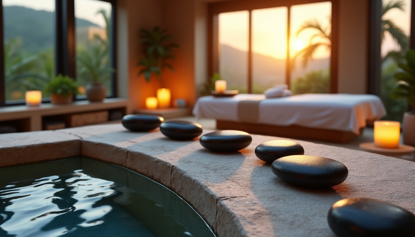 découvrez les bienfaits uniques de la pierre de basalte chauffée pour votre spa à domicile : relaxation profonde, amélioration de la circulation et détente optimale grâce à la chaleur naturelle de cette pierre volcanique.