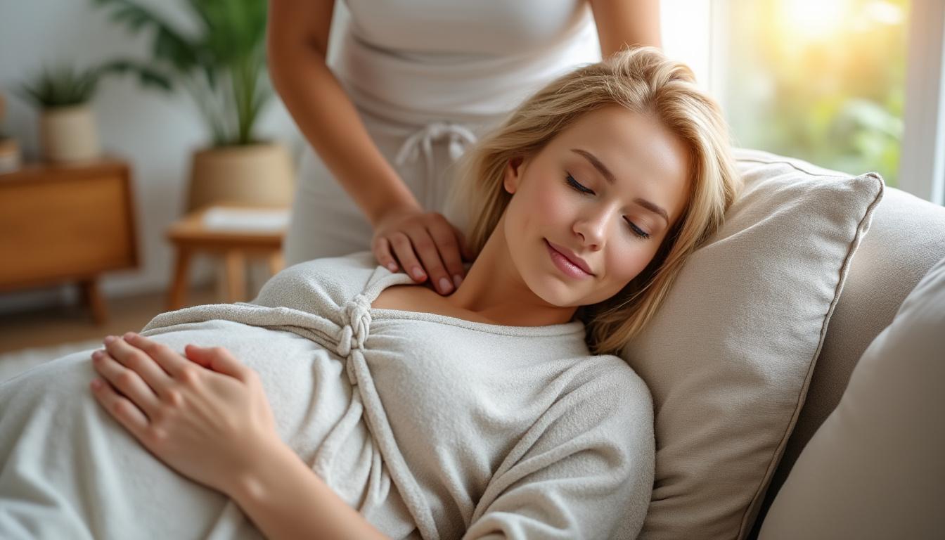 découvrez pourquoi le massage postnatal est crucial pour le bien-être émotionnel des mamans, en aidant à réduire le stress, restaurer l'équilibre et favoriser la relaxation après l'accouchement.